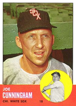 1963 Topps Baseball Cards      100     Joe Cunningham